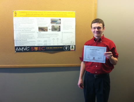 Joel Sparks Ties for First in Poster Presentation at Graduate & Professional Student Research Conference
