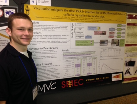 Joel Sparks Ties for 3rd in the Poster Competition at AASV 2015 Annual Meeting