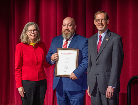 Dr. Karriker Recognized at Iowa State University Awards Ceremony